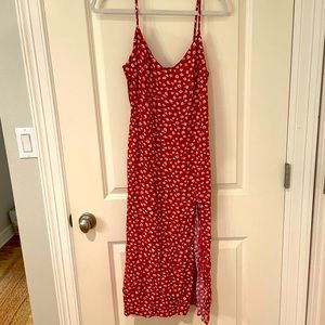 Reformation Crimini slip dress with slit, size 6